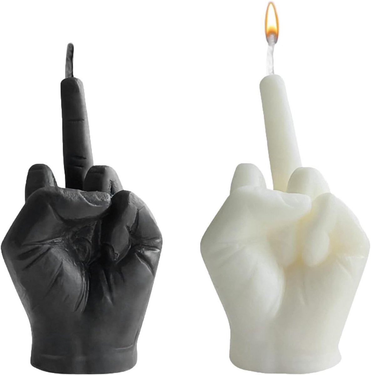 Grappige Kaarsen in Vinger Vorm - 2 Stuks Aromatherapie Kaarsen van 9 cm voor Decoratie, Verjaardagsgeschenken en Feestjes