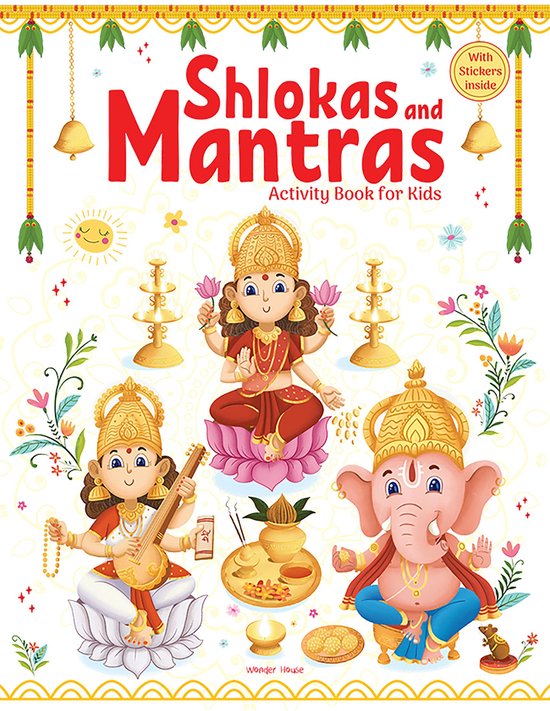 Shlokas and Mantras - Activity Book For Kids - Book With Eng ... - cover