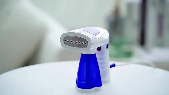 BrightLife Kledingstomer - Handstomer - Stoomapparaat kleding - 3 opzetstukken - Stoomreiniger - Snelle opwarmtijd - 1600W - 250ml - Blauw/wit