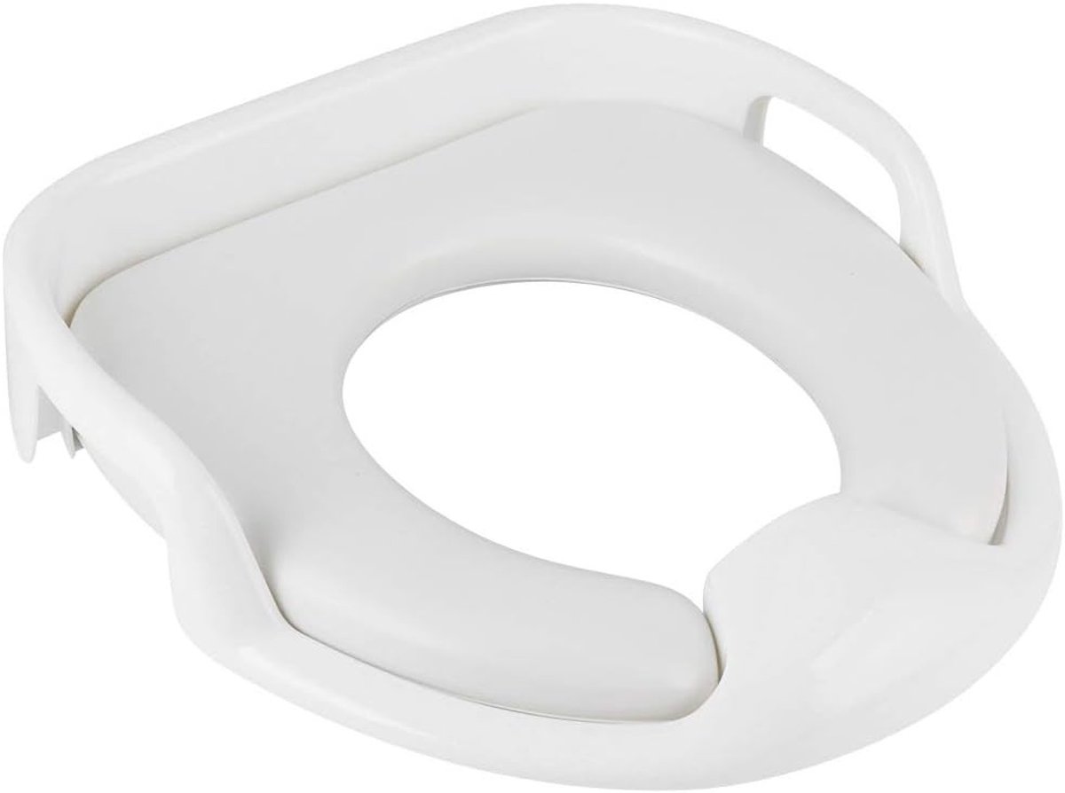 Zachte Toiletpot voor Kinderen met Antislip Handvat in Wit - Ideaal voor Zindelijkheidstraining, Comfortabel en Veilig