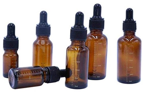 Virtubuy - Lege Flesjes - Essentiële Olie - Herbruikbaar en handig - 10ml - Dopperflessen - Geschikt voor cosmetica - Oranje en zwart van Merkloos — afbeelding 5