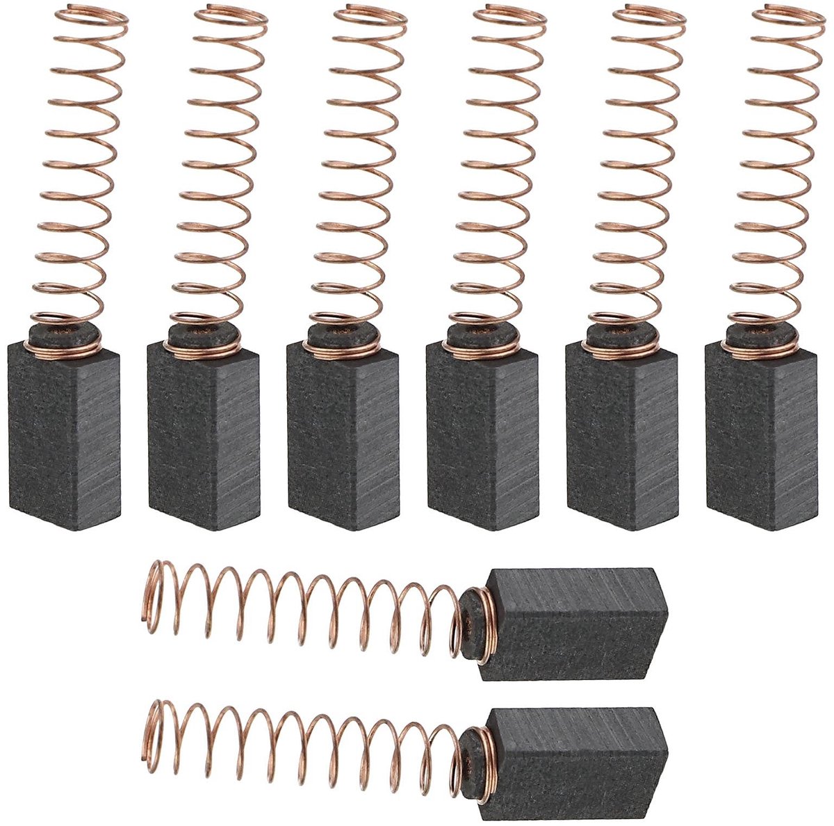 aladdien - Schuurmachine koolborstels - Vervangende onderdelen - 14x8x5mm - Hoogwaardige kwaliteit - 4 paar - Geschikt voor boor en grinder