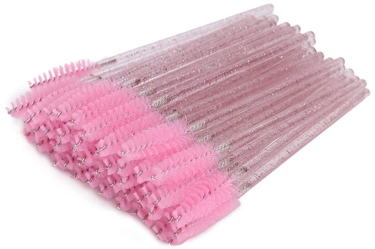 50 Stuks Wegwerpbare Wimperborstels voor Mascara en Wenkbrauwen