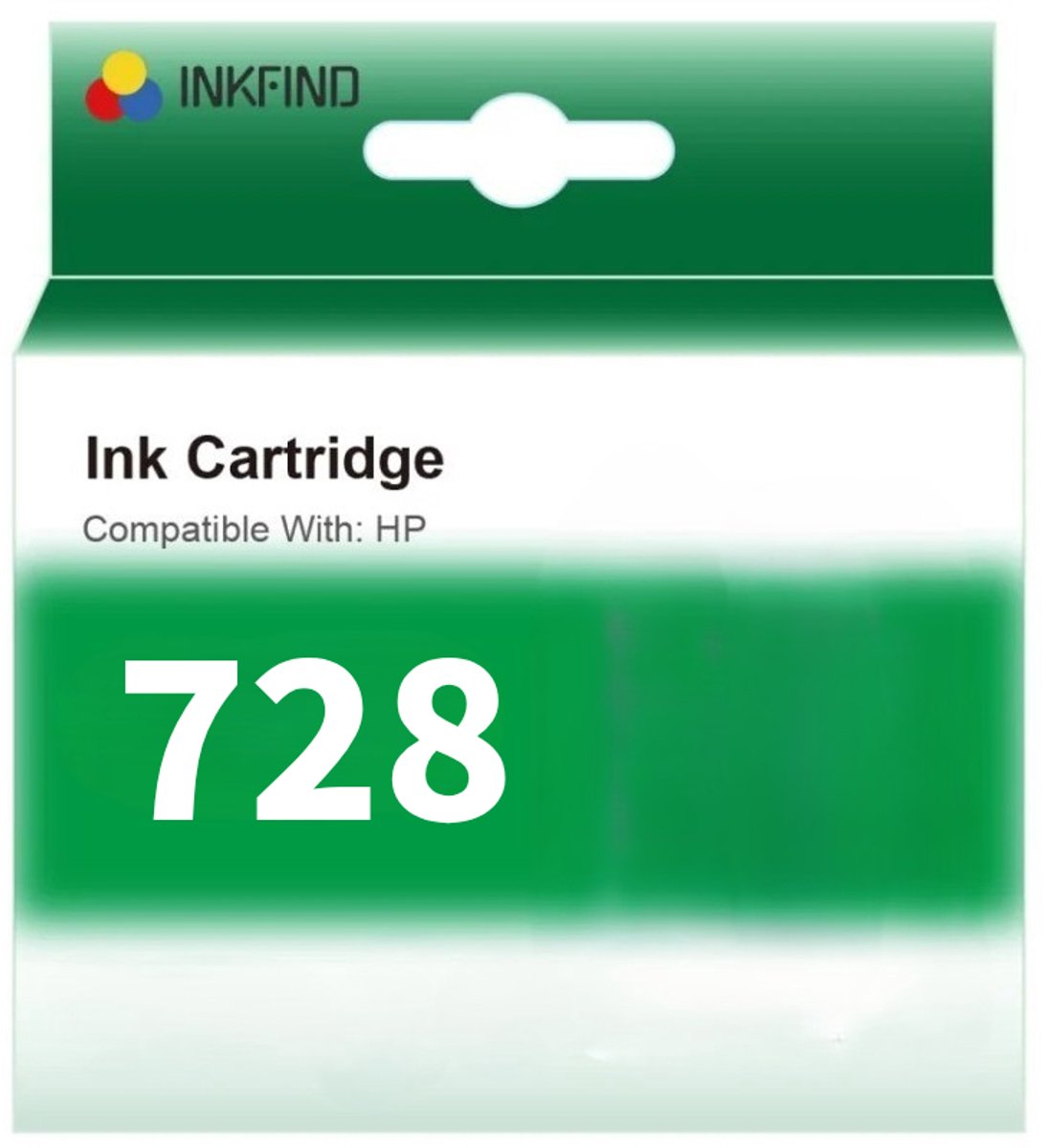 INKFIND 728 Magenta vervangt HP728 HP 728 (F9J66A) inktcartridge Magenta hoge capaciteit - 1-pack Magenta