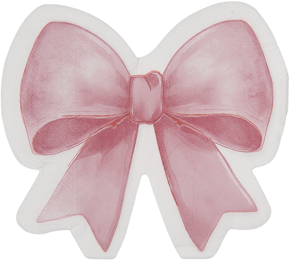 Clayre & Eef Servetten Papier Set van 20 33x33 cm Roze Papier