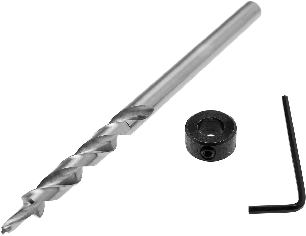 aladdien - Stapboor - 3/8 inch Hex Twist - Ideaal voor Zakgat - Zilver - Vervangingsboor - Geschikt voor 1/4 inch adapter - Complete set