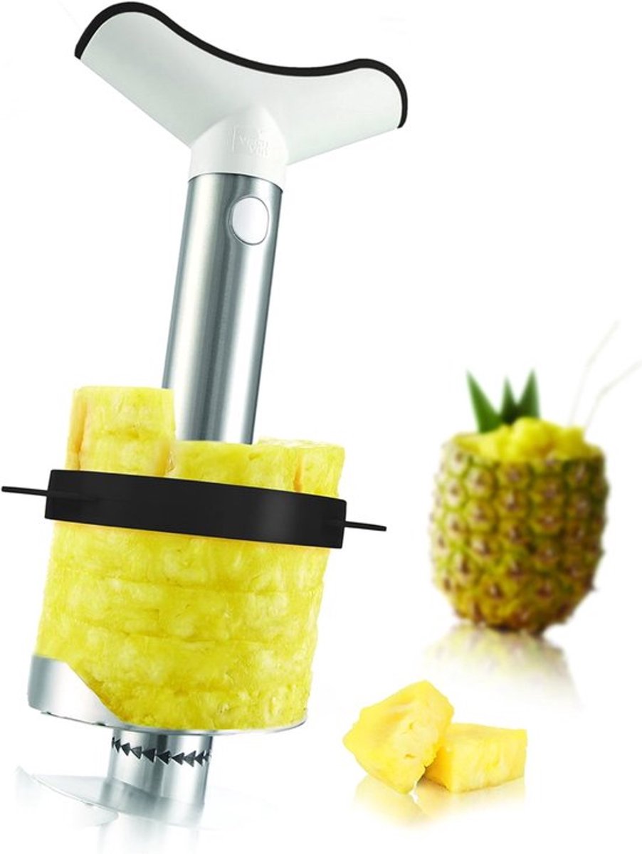 Vacuvin RVS Ananassnijder met partjessnijder