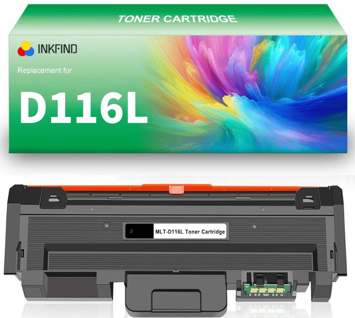 INKFIND D116L tonercartridge compatibel met Samsung D116L MLT-D116L - 1-pack Zwart