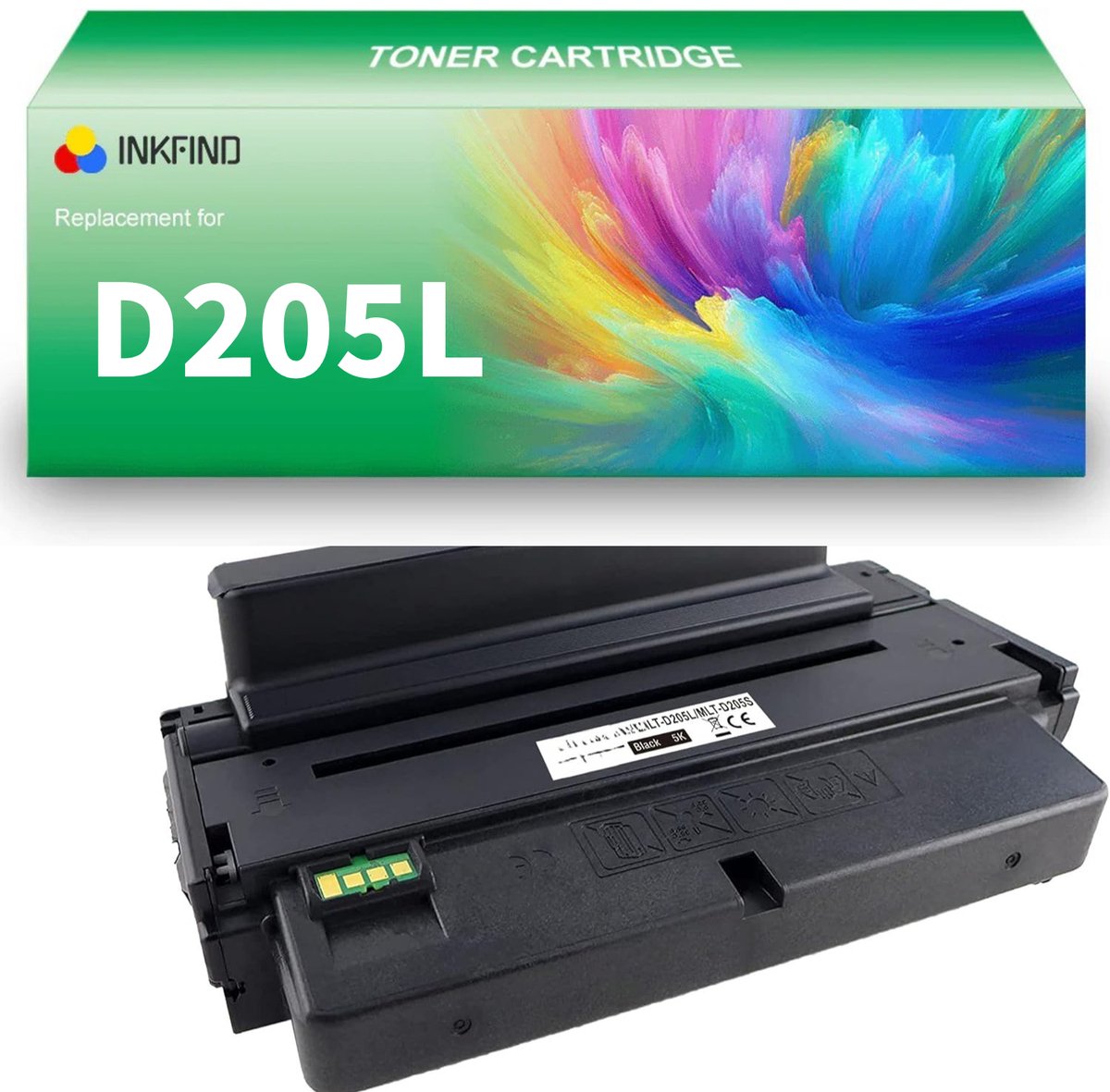 INKFIND D205L tonercartridge compatibel met Samsung D205L MLT-D205L - 1-pack Zwart