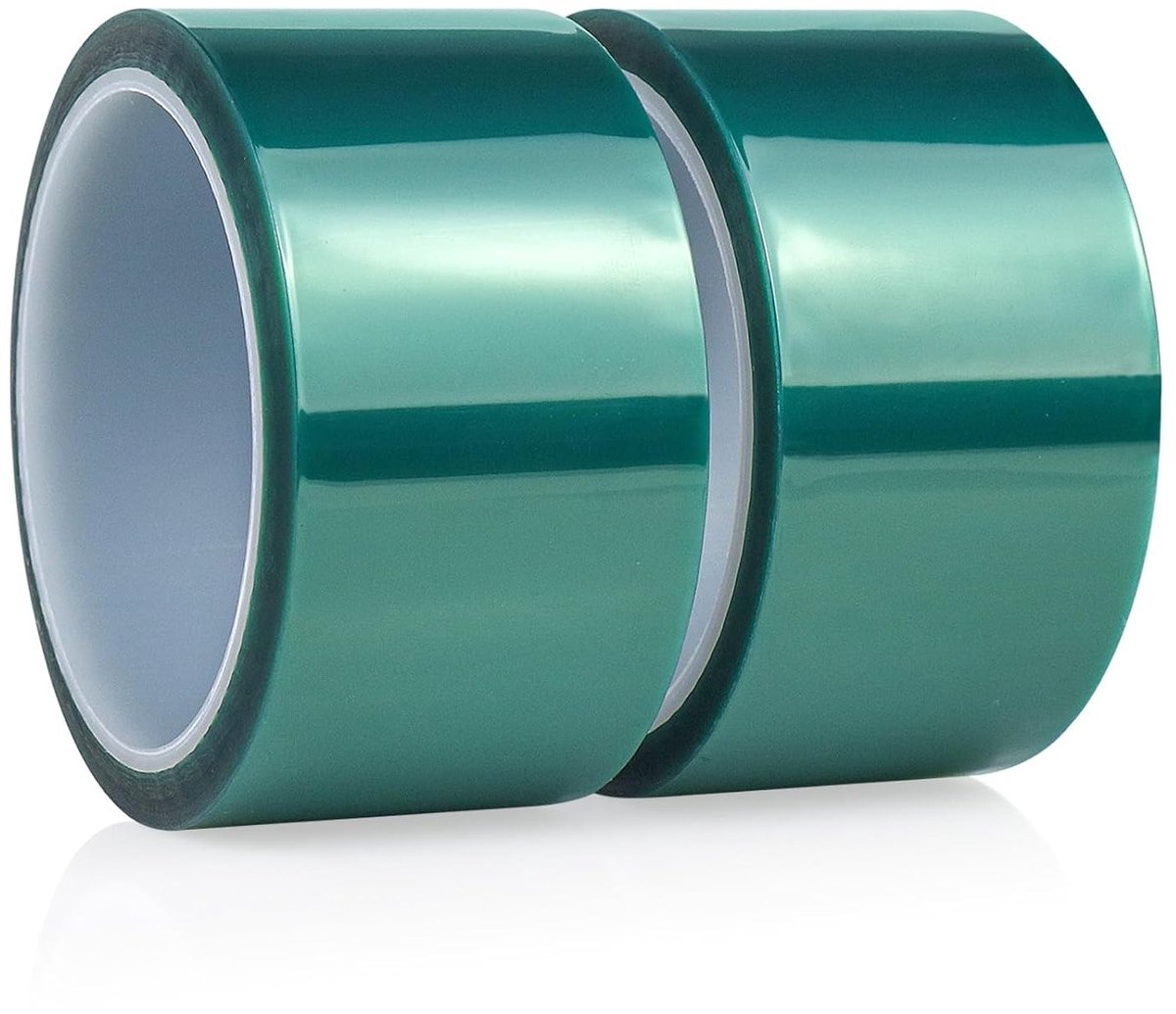 Heatbestendige tape voor 3D-printer en poedercoating, 2 rollen van 50mm x 33m, Kapton tape met silicone lijm, ideaal voor hoge temperaturen en sublimatie toepassingen