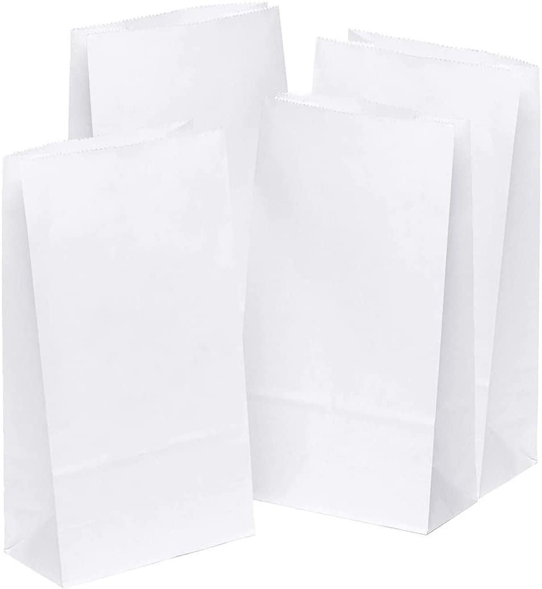 Witte Papieren Tassen 50 Stuks, 16 x 30 x 10 cm, Perfect voor Cadeaus, Feestjes en Ambachten