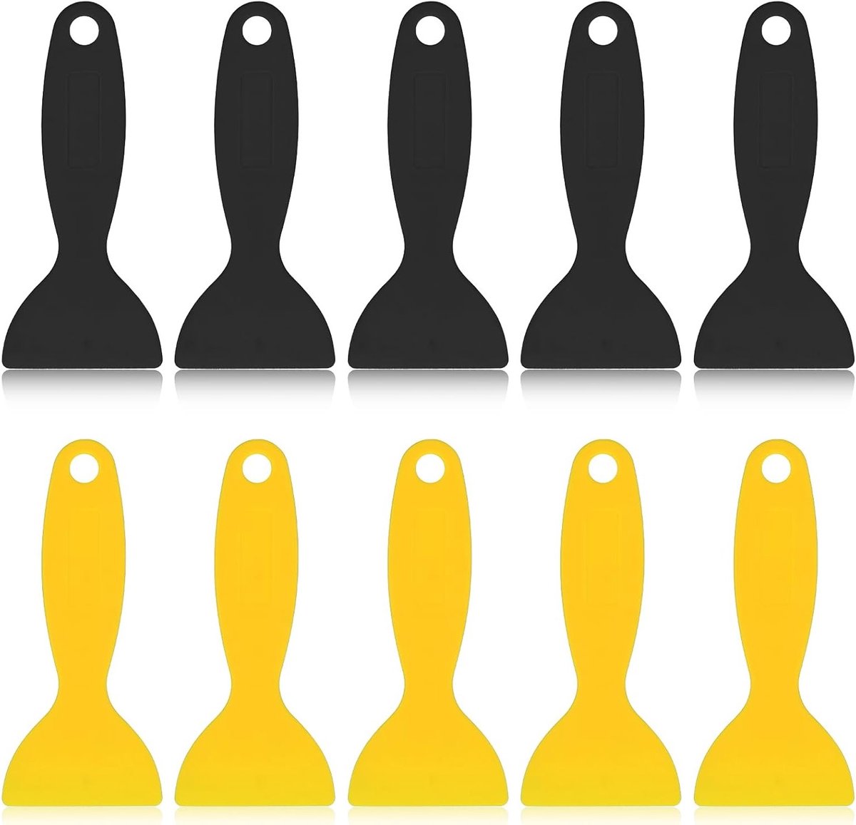 Set van 10 Plastic Spatels - 3D Print Spatula, Scraper en Air Bubble Verwijderaar voor Vloer- en Wandafwerking