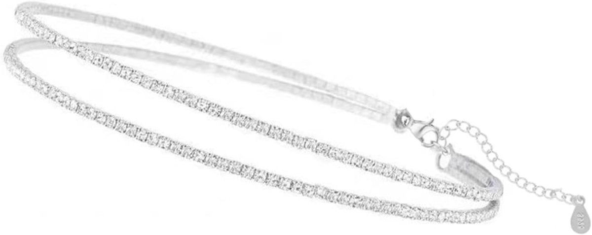 Elegante Dubbele Laag S925 Zilveren Enkelband voor Vrouwen, Waterdichte Anklet, Modieuze Sieraden en Cadeau Ideeën