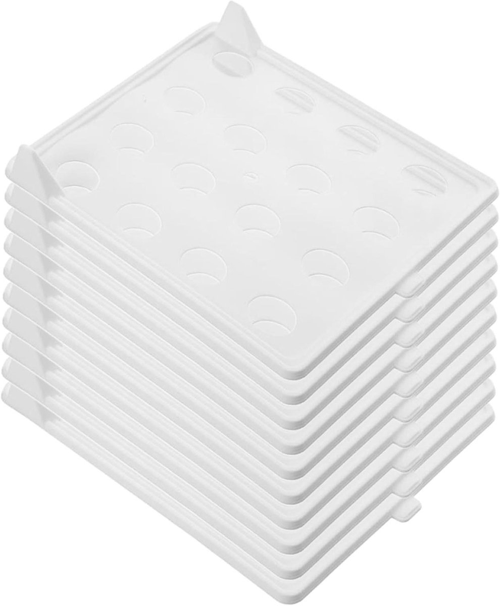 Kleding Organizer - Vouwplank Set - Kasten Opruimen - Ruimtebesparend Ontwerp - 10 Stuks - Wit