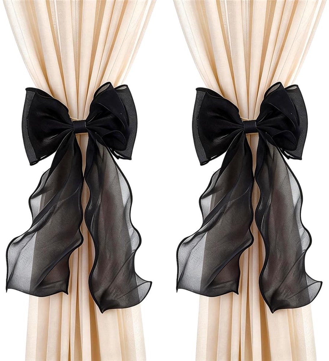 Dailygoods - Innovra - 4 Stuks Strik Gordijn Tiebacks voor Raamdecoratie