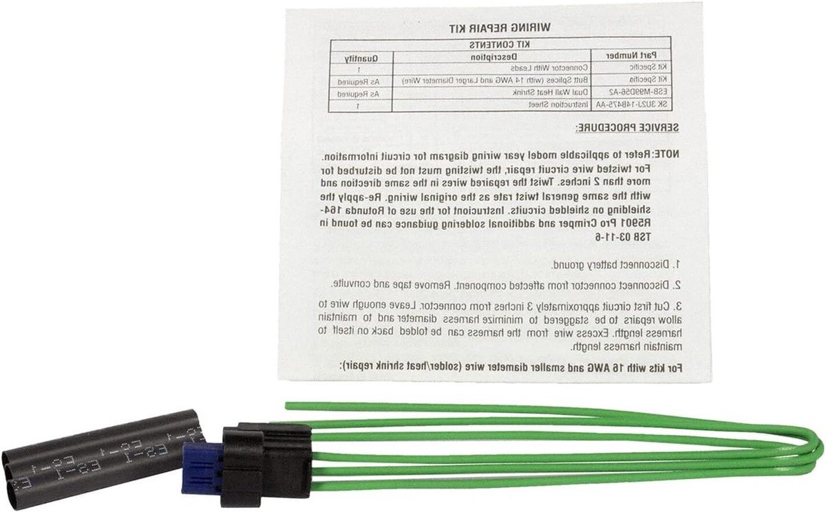 Bedrading Kit - Elektrische Connector - Auto Onderhoud - Modern Design - 12 cm - Zwart