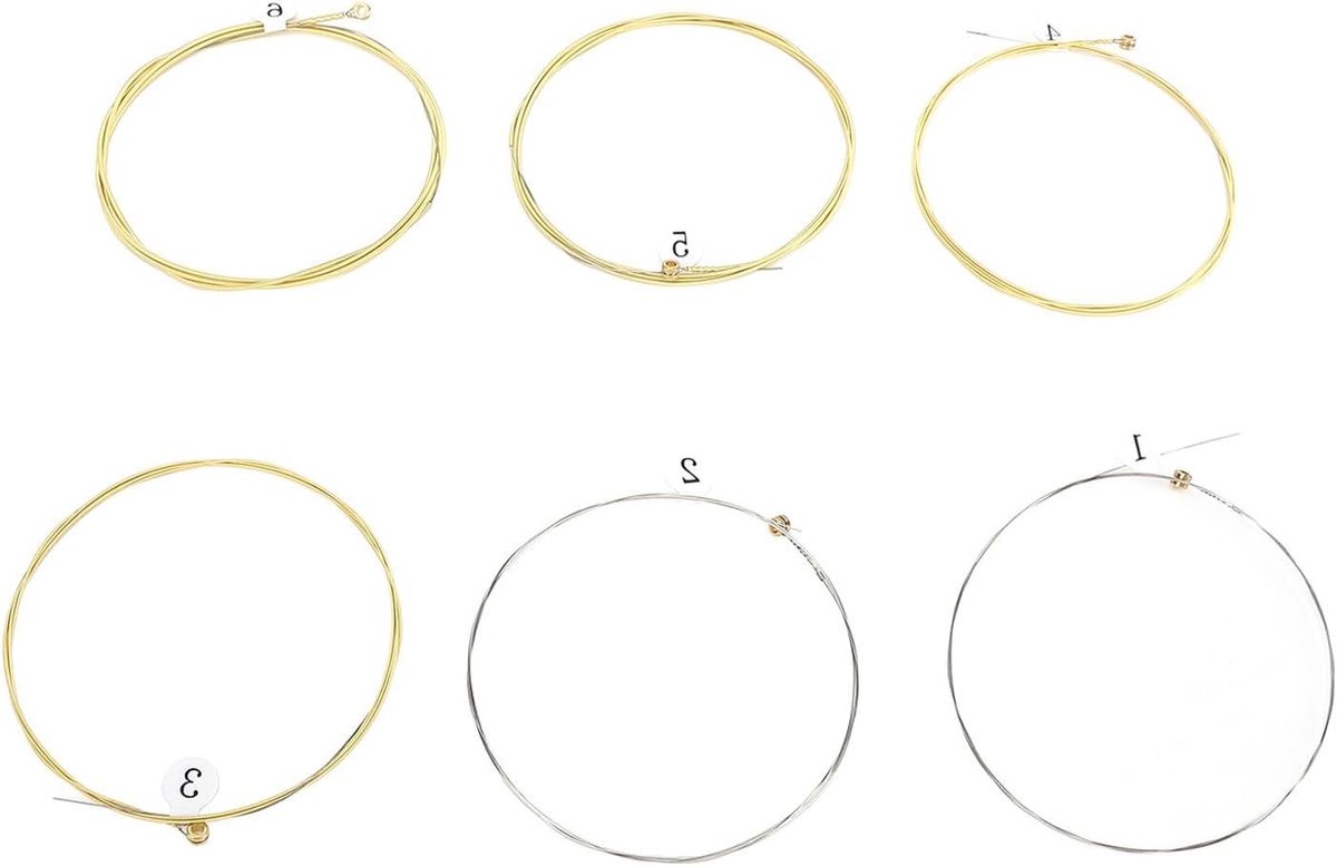 Akoestische Gitaar Snaren - Gitaar Sets - Muziek Maken - Roestvrije Coating - 6 Stuks - Brons