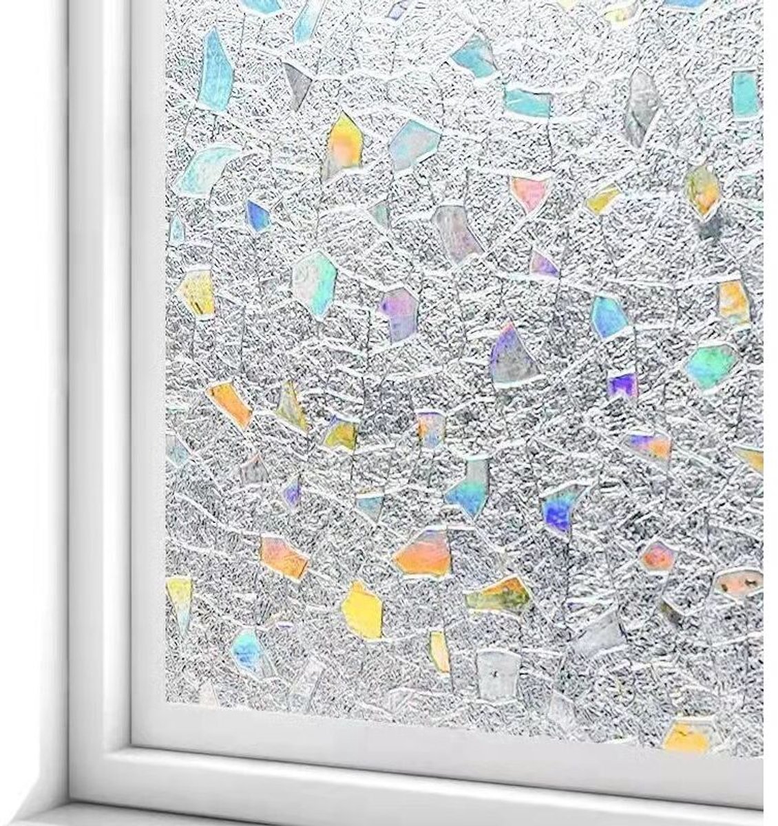 45x200 cm privacy raamfolie, elektrostatische raamfolie, zelfklevende privacy raamfoliegeschikt voor glas
