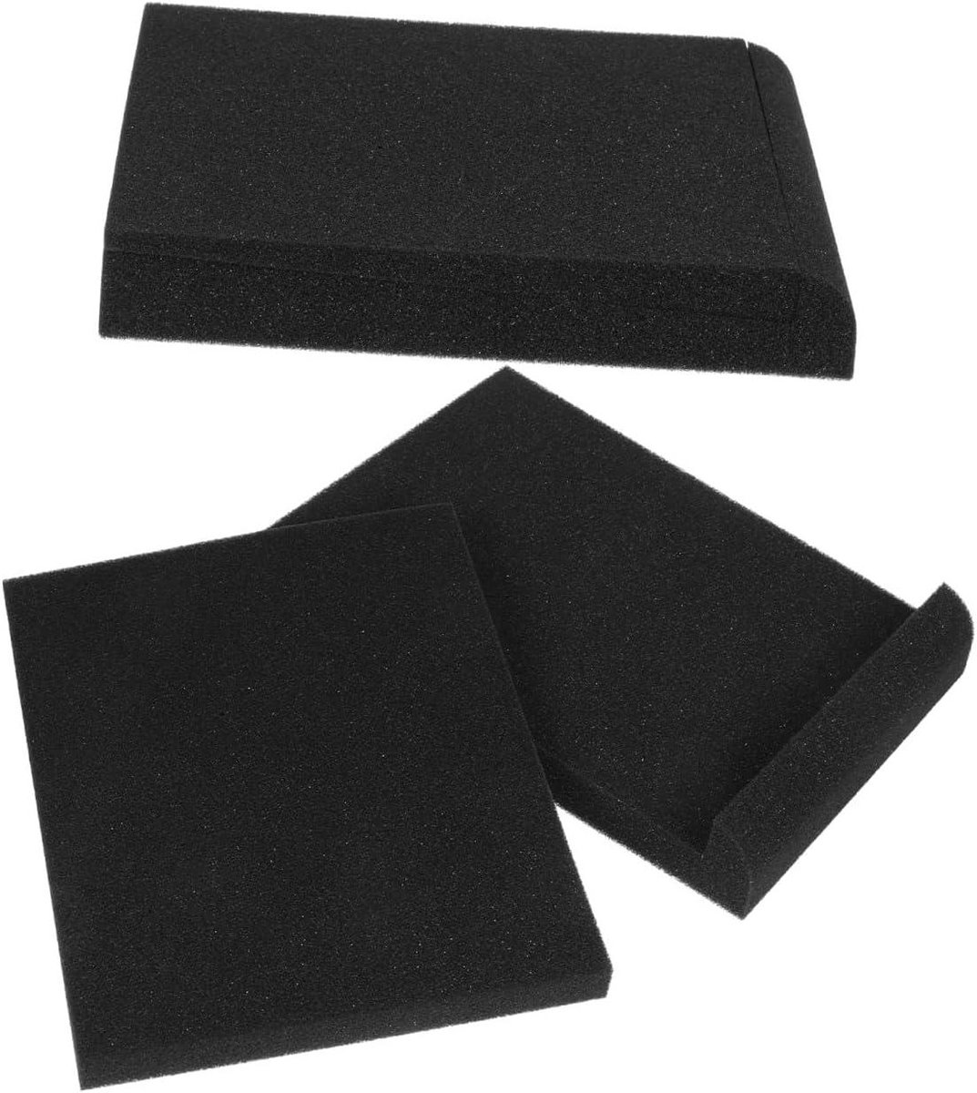 Luidspreker Isolatiepads - Schuimkussens - Realistisch Geluid - Hoge Dichtheid Schuim - 2 Stuks - Zwart