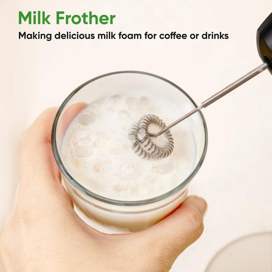 Hand Blender Set - Keukenmixer - Maaltijden Bereiden - 5-in-1 Functionaliteit - 1100 Watt - Zwart — afbeelding 2