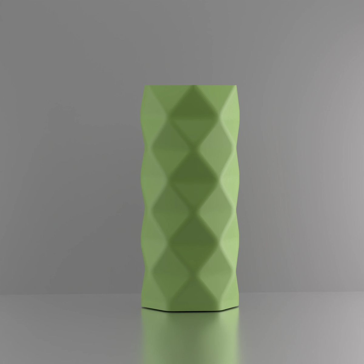 3d-gezellig Infiniti - Vaas - Lichtgroen - Maat 35 cm - 100% gerecycled PLA (bioplastic)