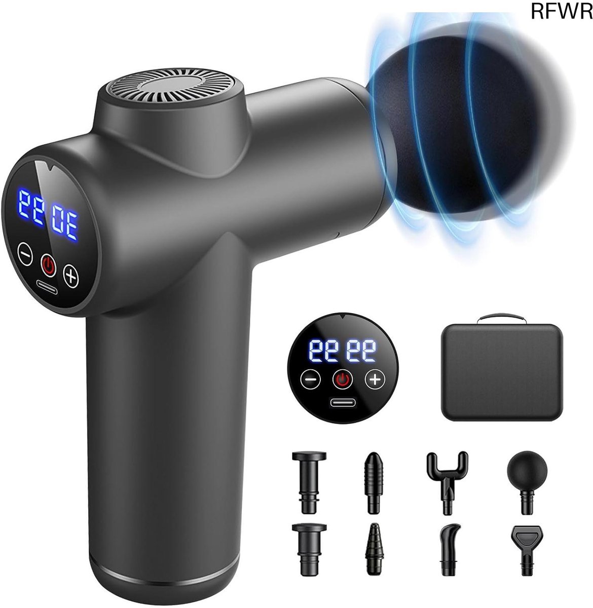 Massage Gun - Spierontspanning Apparaat - Herstel Na Sport - 99 Snelheden LCD - 17 x 7 x 23 cm