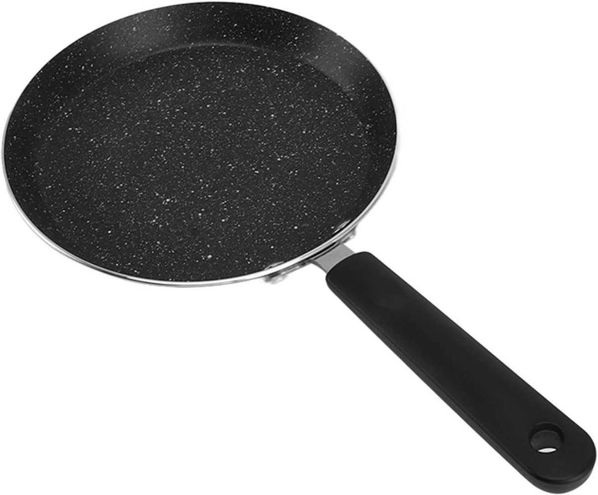 Pannenkoekenpan - Crêpepan Dosa - Ontbijt Maken - Gelijkmatige Warmte - 6 inch - Zwart