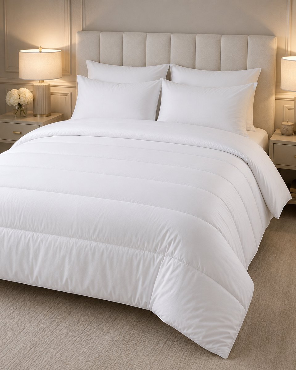 Dekbed 240 x 220 cm – Comfort – Polyester GRS – Zacht & Warm – Wit – Lits-Jumeaux