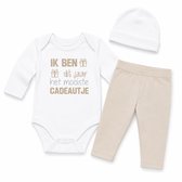 MM Baby cadeau geboorte meisje jongen set met tekst aanstaande zwanger kledingset pasgeboren unisex Bodysuit | babykleding Huispakje | Kraamkado | Gift Set babyset kraamcadeau pakje babygeschenk kraampakket aankondiging bekendmaking zwangerschap