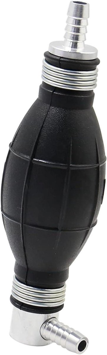 Brandstofpomp Slang - Hand Primer - Brandstof Overbrengen - Met Eenrichtingsklep - 8mm - Zwart