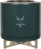 TINGELBOK® Flame™ – Smokeless Fire Pit Ø38 cm – Rookarme Vuurkorf incl. Regenhoes