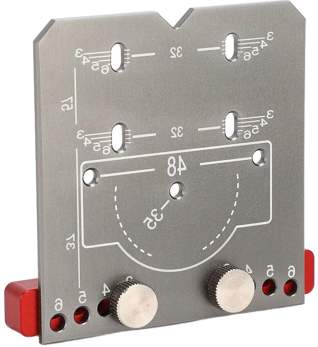 Hingegat Freesmal - Scharnier Hulpstuk - Kasten Monteren - Aluminium Alloy - 40 cm - Zilver