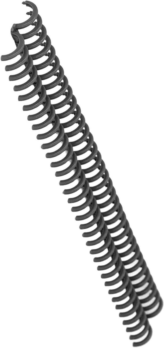 34-Ring Binding Coils Set van 10 Stuks - Flexibele Bindmiddelen voor Kantoor en Creatief Gebruik, Zwart
