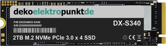 Interne SSD Schijf - Harde Schijf - Systeem Upgrade - NVMe Gen4 PCIe - 1TB - Zwart — afbeelding 3