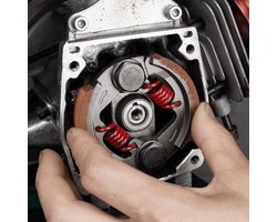 Zware Aluminium Koppeling voor 2-Takt Pocket Bike en ATV, Geschikt voor 43cc 47cc 49cc Mini Moto en Dirt Bike, Duurzaam en Betrouwbaar voor Quad en Motorfiets