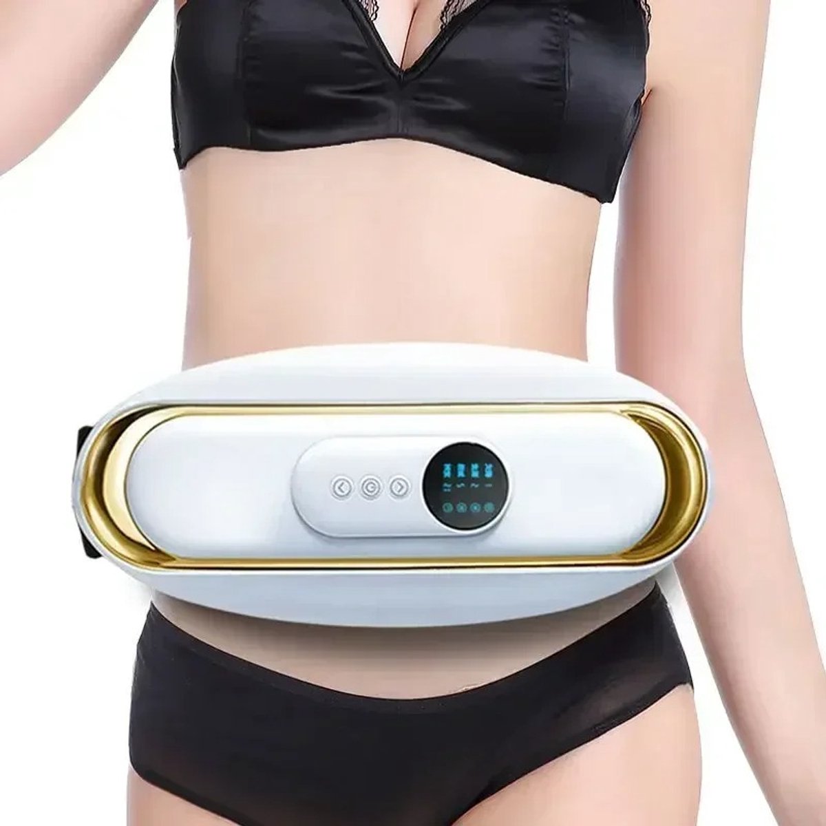 Cherrys Finds - Afslank Apparaat Buikmassage Band – Anti-Cellulite Elektrische Vetverbrander voor Vrouwen - Buikvet Verbranden Lichaamsmassageapparaat - Wit
