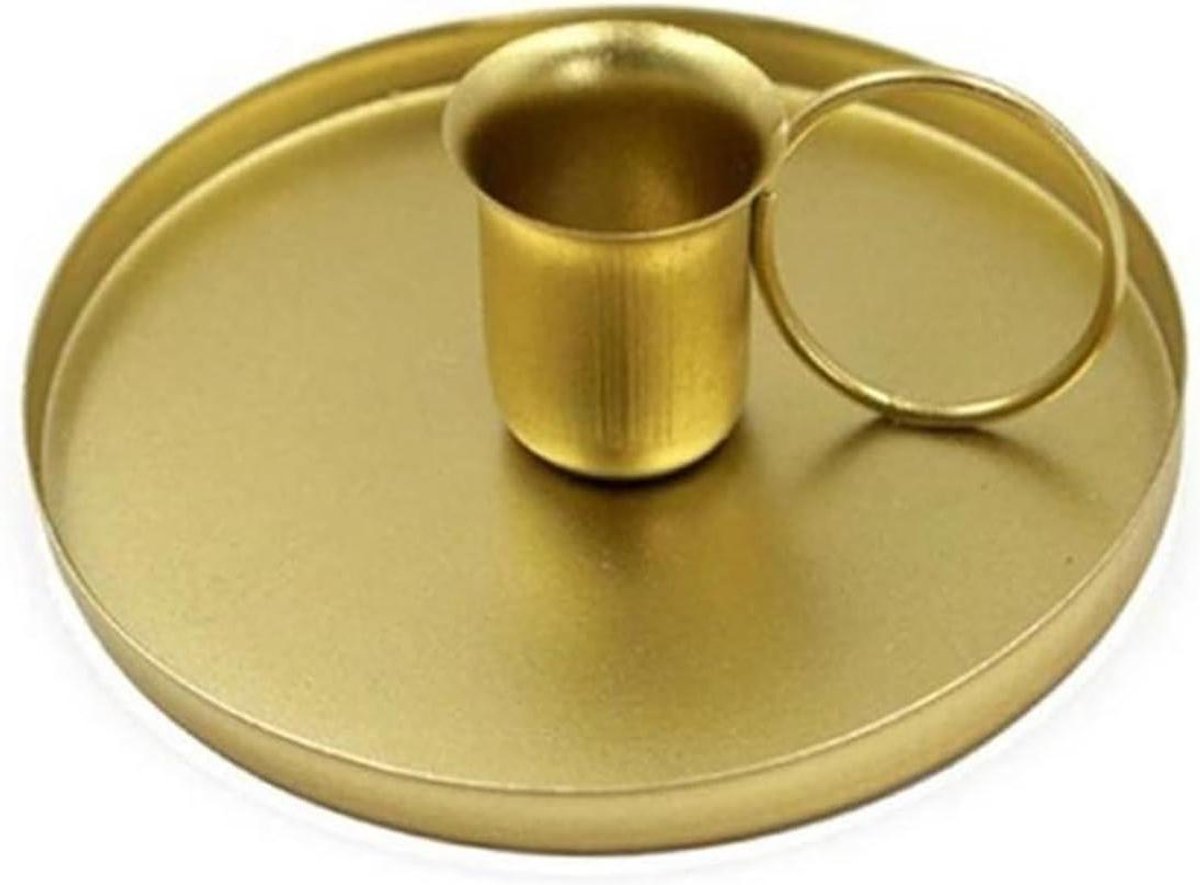 Kaarsenhouder Metaal - Vintage Decoratie - Sfeer Creëren - Met Handvat - 105 cm - Zwart