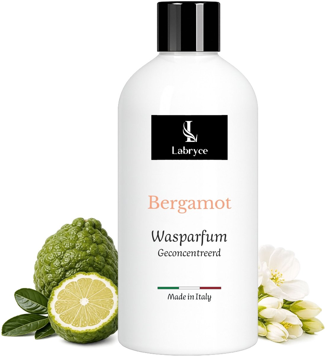 Labryce Wasparfum Bergamot - Sprankelende citrusgeur met bergamot, neroli & witte musk - 250 ml