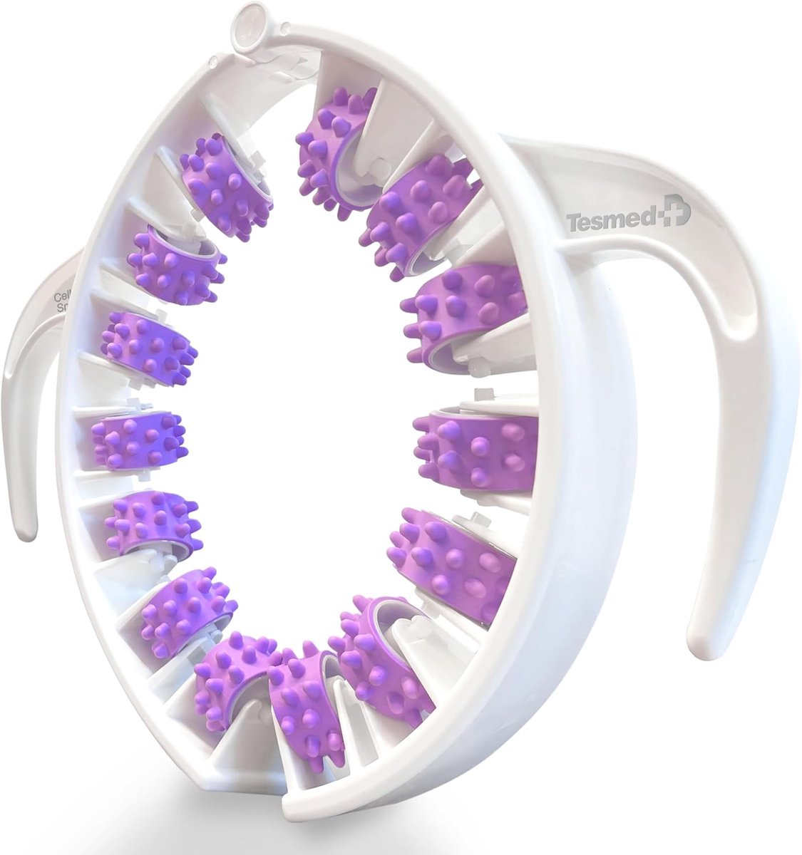 Anti-cellulite Massager - Huidversteviger Roller - Huidverbetering Benen - Gepatenteerde Rollers - 28.5 x 4 x 25 cm - Wit