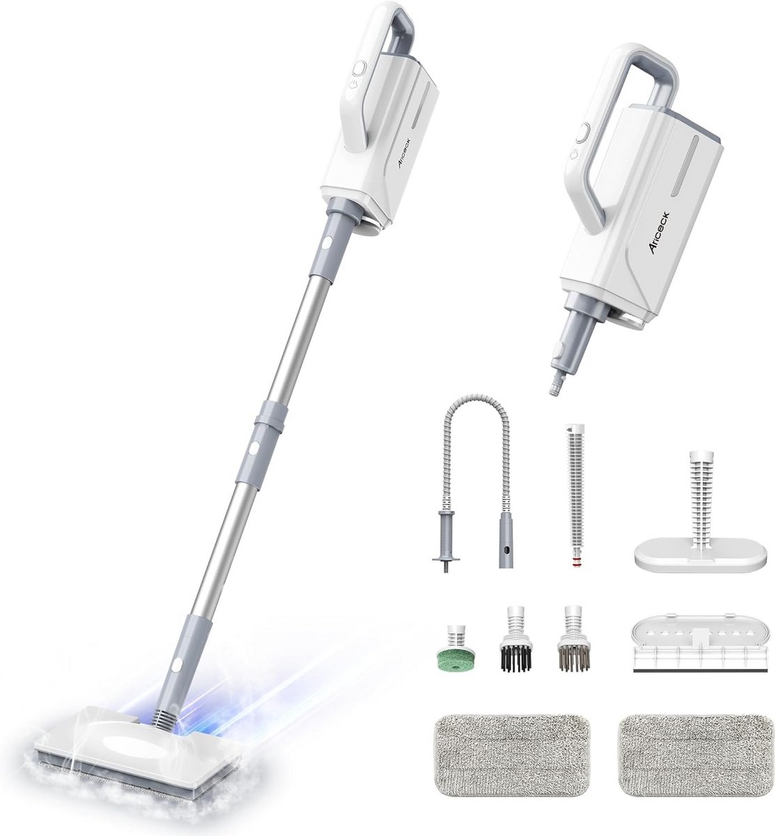 Stoomreiniger - Allesreiniger - Hygiënisch Huis - Snel 15 seconden - 360 ml tank - Wit