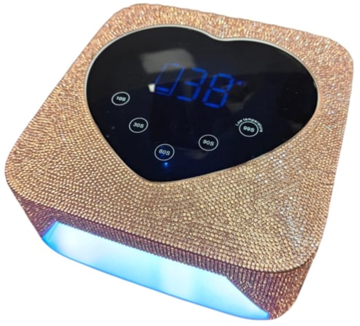 UV/LED Lamp Champagne Golden Diamonds, Nagellamp, Nagels, Nagelstyling, Nagelaccessoires, Nagelproducten, Kunstnagels, Gelnagels, Polygelnagels, Gellaknagels, Biabnagels