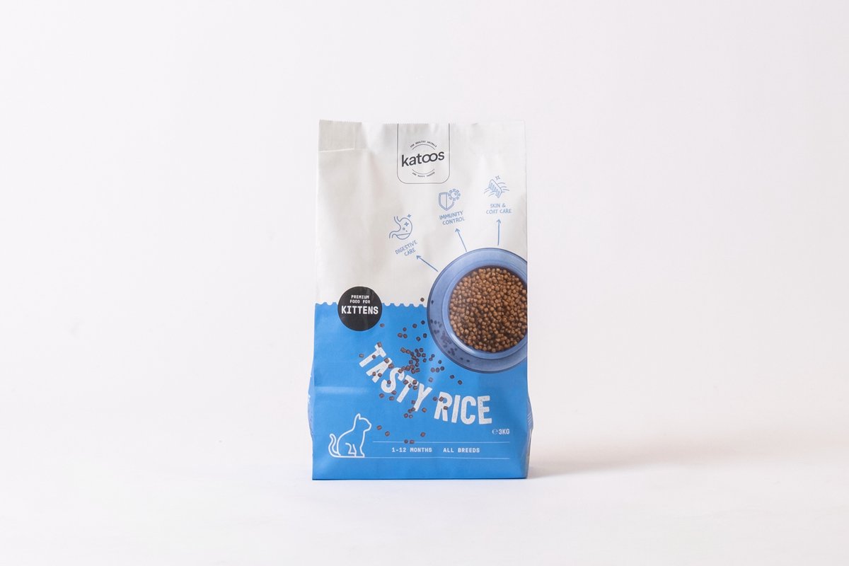 Katoos - Tasty Rice - Premium food voor kittens - 1 kg