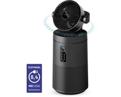 Bloomfold Luchtreiniger en Ventilator Cyclone – H13 HEPA & UVC-licht – 400 m³/h CADR – Air Purifier - Medische Filtratieklasse tegen Pollen & Fijnstof