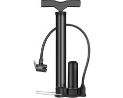 Fietspomp - Bike Pump - Bicycle Floor Pump with Air Pressure Cylinder - High Pressure Portable Bike Tire Pump for Road Bikes - Mountain Bikes - Manual Air Pump for Strollers - Balls - More