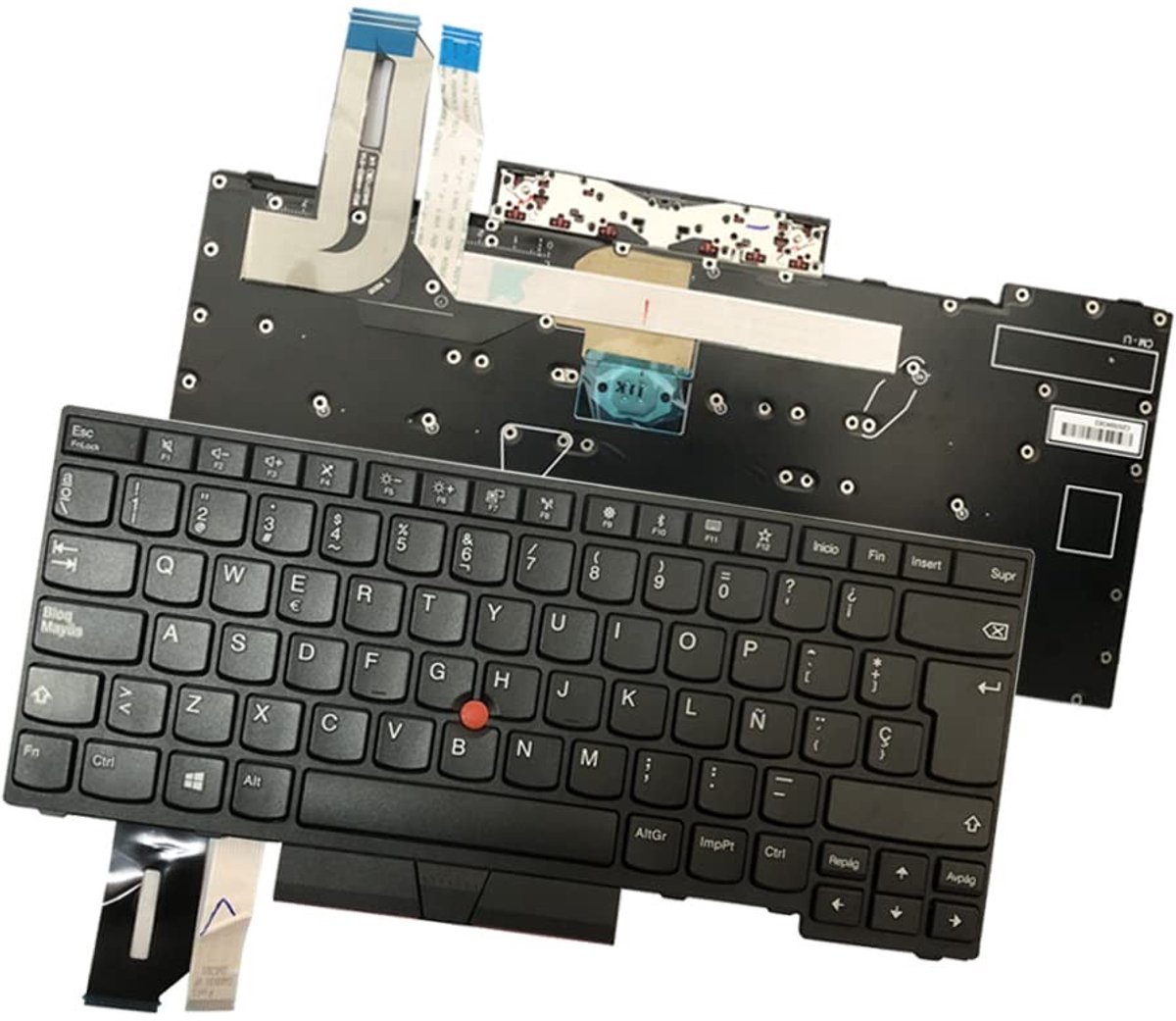 SOUQONE - Toetsenbord voor Lenovo ThinkPad E480 E495 L480 T480s - Met Achtergrondverlichting