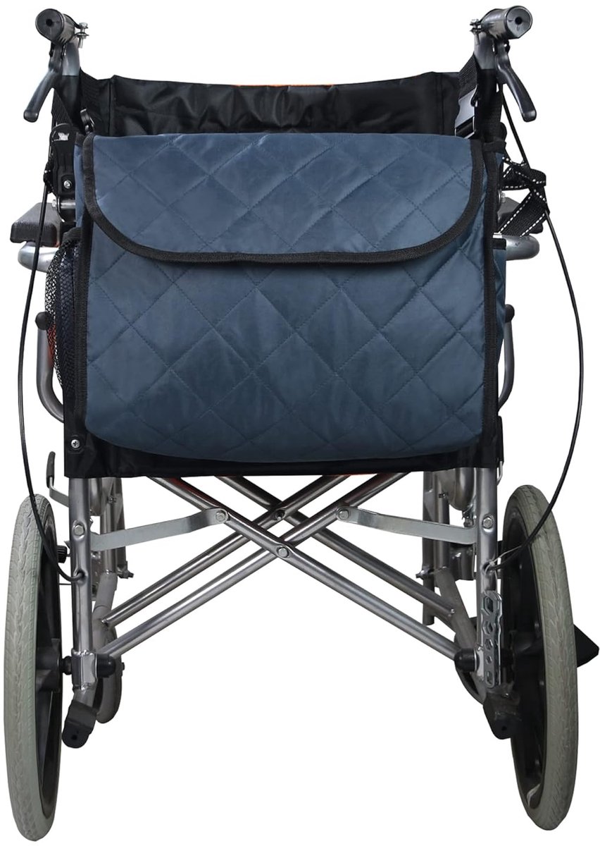 Rolstoelrugzak, waterdichte rolstoeltas met ophangsysteem, posttas Geschikt voor heren en dames (marineblauw)