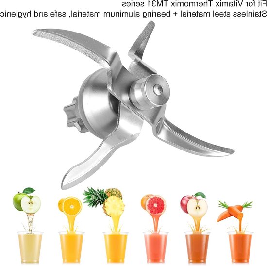 Mixmes met 4 Bladen en Reinigingsborstel voor Thermomix TM31 - Keukenaccessoires en Vervangonderdelen — afbeelding 2