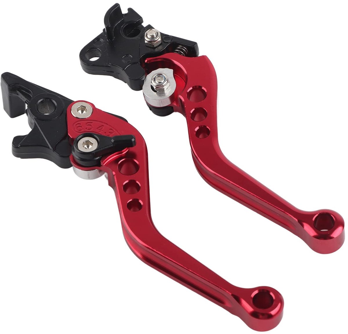 Dailygoods- Remhebel CNC Aluminium - Koppeling/Remhendel - Geschikt voor GY6/CG125 - 1 Paar - Lengte 16cm/19cm - Gewicht 296g - Motorfietsrem