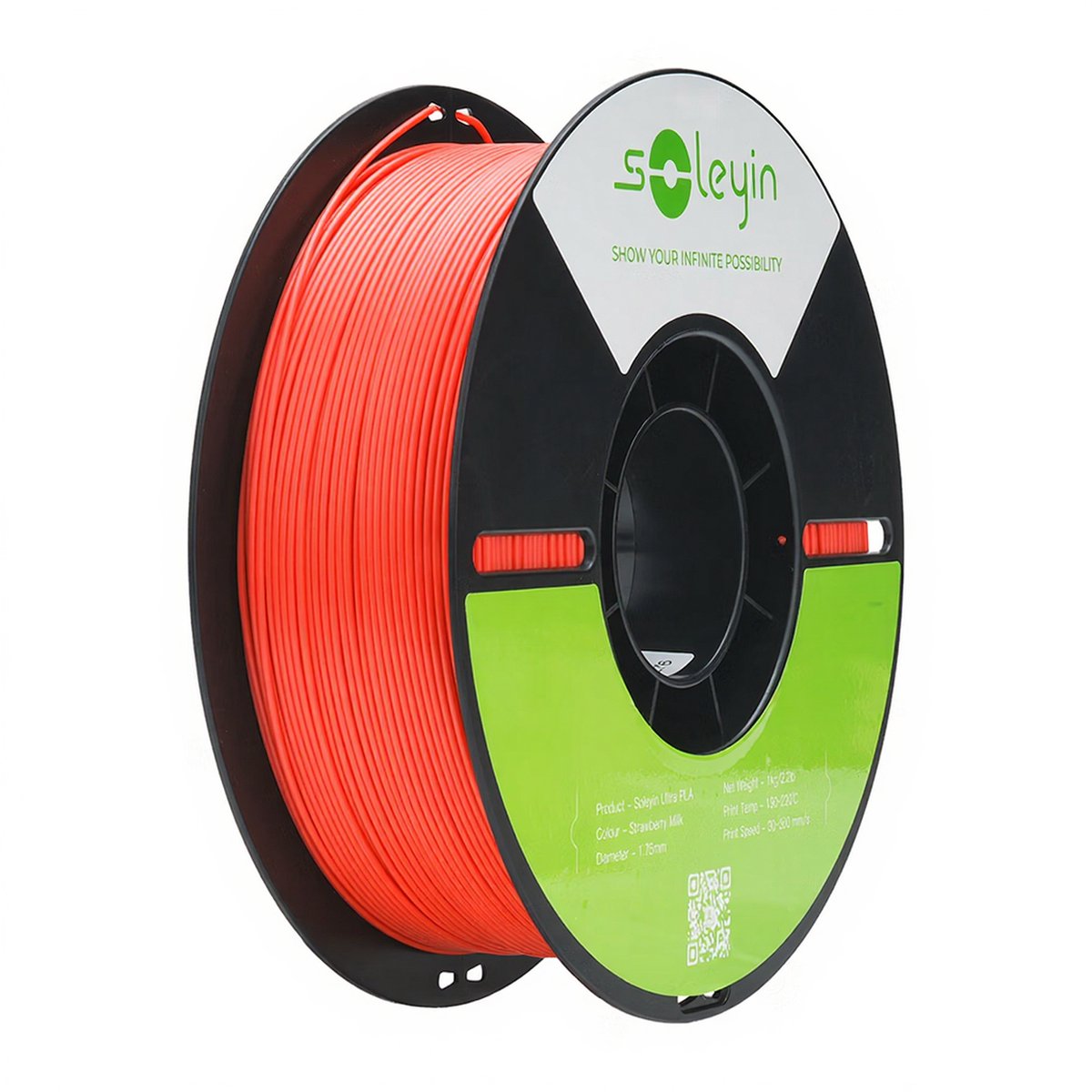 Creality Soleyin Ultra PLA Aardbei Room 1KG – 1.75mm 3D Printer Filament – Hoge Precisie – Morgen in Huis – Snelle Levering