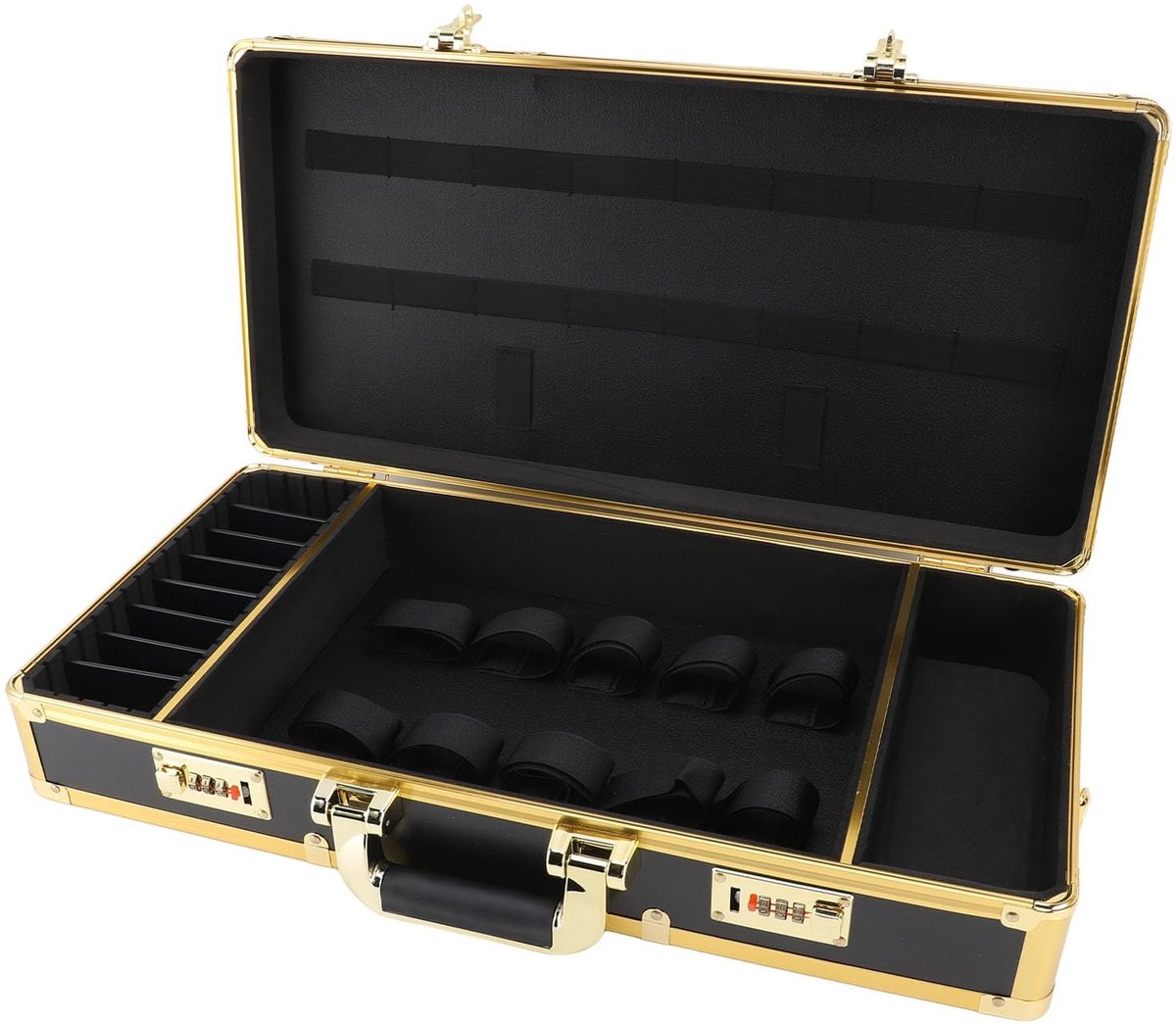 Dailygoods- Barber Supplies Case - Draagbare Organizer - Veiligheidslock - Aluminiumlegering - Brandwerend - Gemakkelijk schoon te maken - Toolbox
